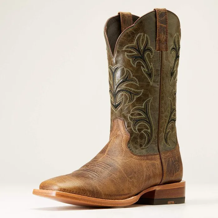 Men Western Boots Ariat Cowboss Western Boot Crinkled Brown