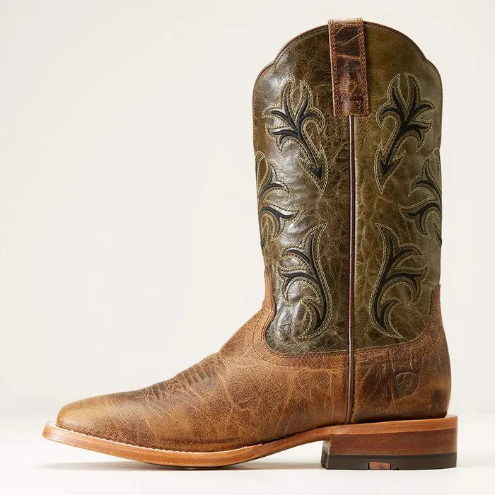 Men Western Boots Ariat Cowboss Western Boot Crinkled Brown