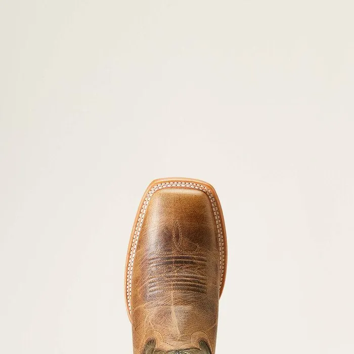 Men Western Boots Ariat Cowboss Western Boot Crinkled Brown