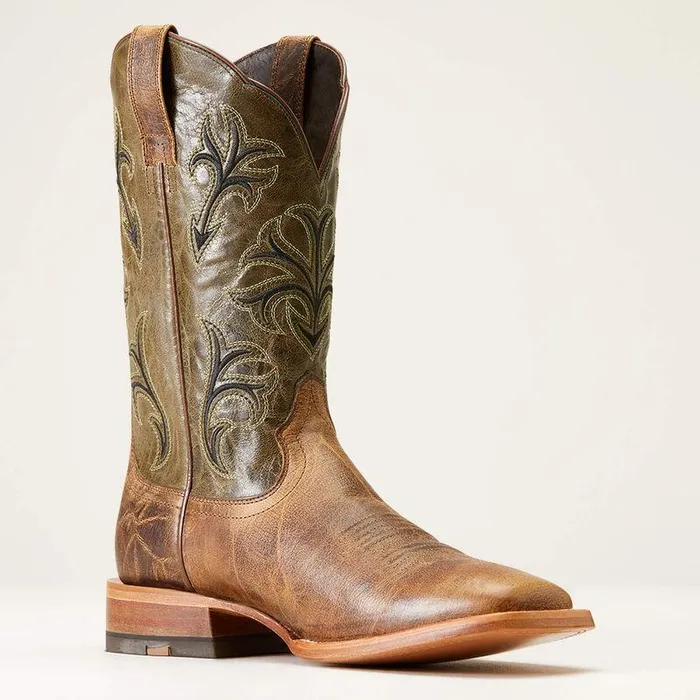 Men Western Boots Ariat Cowboss Western Boot Crinkled Brown