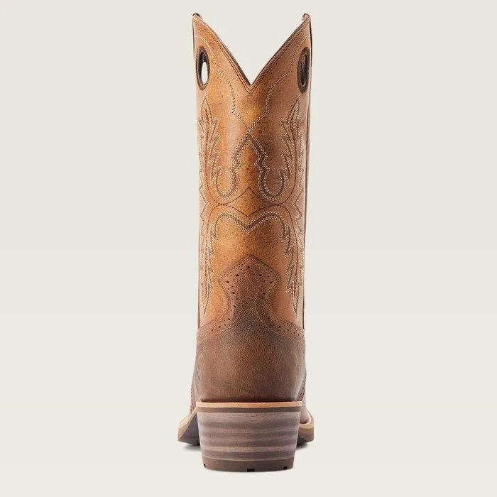 Men Western Boots Ariat Hybrid Roughstock Square Toe Cowboy Boot Sorrel Crunch Men Western Boots Ariat Hybrid Roughstock Square Toe Cowboy Boot Sorrel Crunch