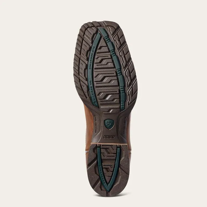 Men Western Boots Ariat Hybrid VentTEK Western Boot Distressed Tan Men Western Boots Ariat Hybrid VentTEK Western Boot Distressed Tan
