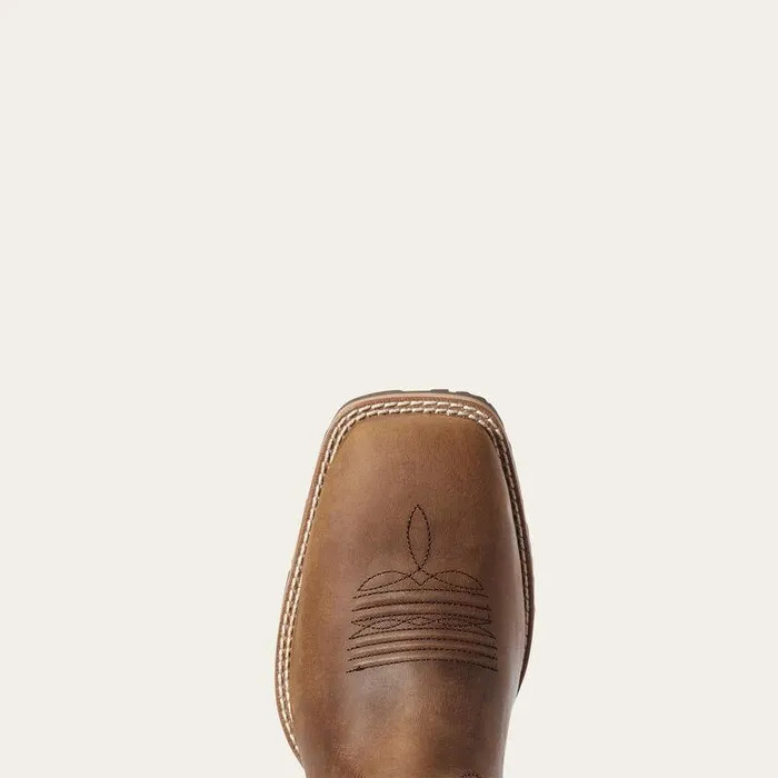 Men Western Boots Ariat Hybrid VentTEK Western Boot Distressed Tan Men Western Boots Ariat Hybrid VentTEK Western Boot Distressed Tan