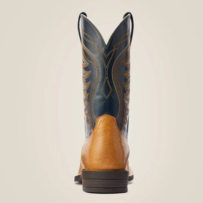 Men Western Boots Ariat Reckoning Western Boot Antique Saddle Sq Ostrich
