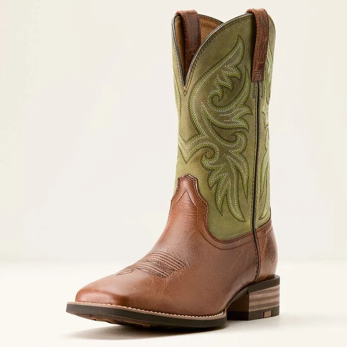 Men Western Boots Ariat Slingshot Cowboy Boot Dark Taneasy Green