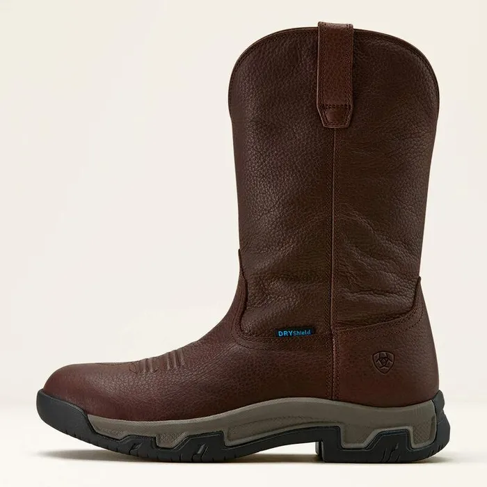 Men Western Boots Ariat Terrain Pull On Waterproof Boot Winner Brown Men Western Boots Ariat Terrain Pull On Waterproof Boot Winner Brown