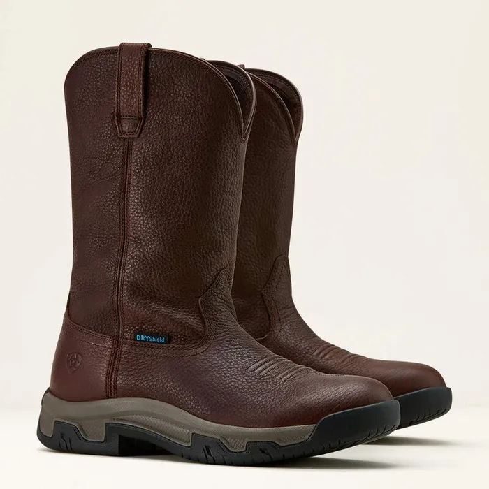 Men Western Boots Ariat Terrain Pull On Waterproof Boot Winner Brown Men Western Boots Ariat Terrain Pull On Waterproof Boot Winner Brown