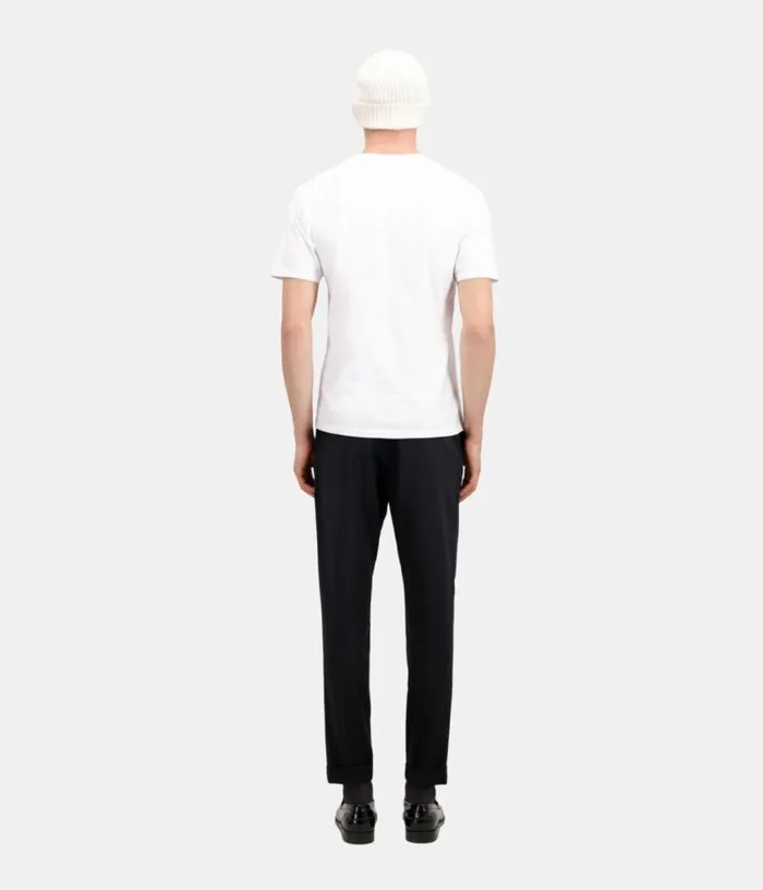 Men White Tshirt With Rock Eagle Serigraphy THE KOOPLES Tshirts