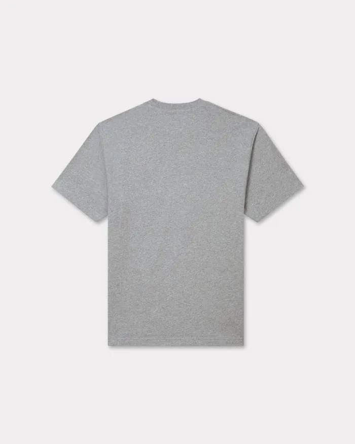 MenWomen 039KENZO VERDY MARKET039 Genderless Embroidered Tshirt In Cotton Pearl Grey Kenzo Tshirts And Polos