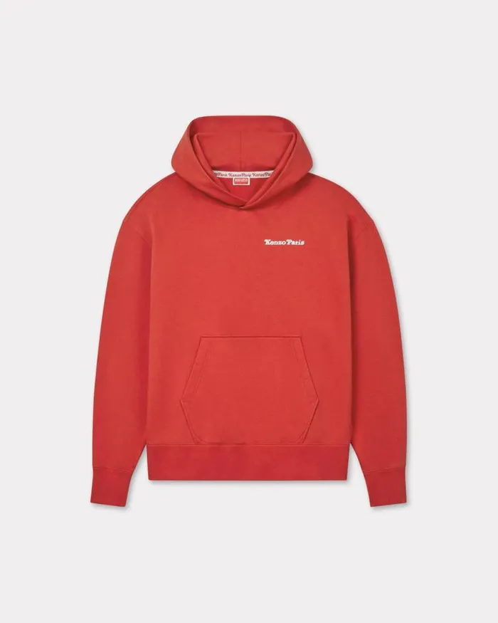 MenWomen 039KENZO VERDY MARKET039 Genderless Oversized Hoodie In Cotton Deep Orange Kenzo Sweatshirts And Hoodies MenWomen 039KENZO VERDY MARKET039 Genderless Oversized Hoodie In Cotton Deep Orange Kenzo Sweatshirts And Hoodies