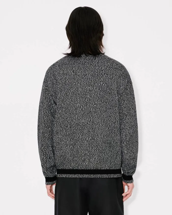 MenWomen 039Lunar New Year039 Genderless Jumper In Wool And Cotton Black Kenzo Sweaters And Cardigans