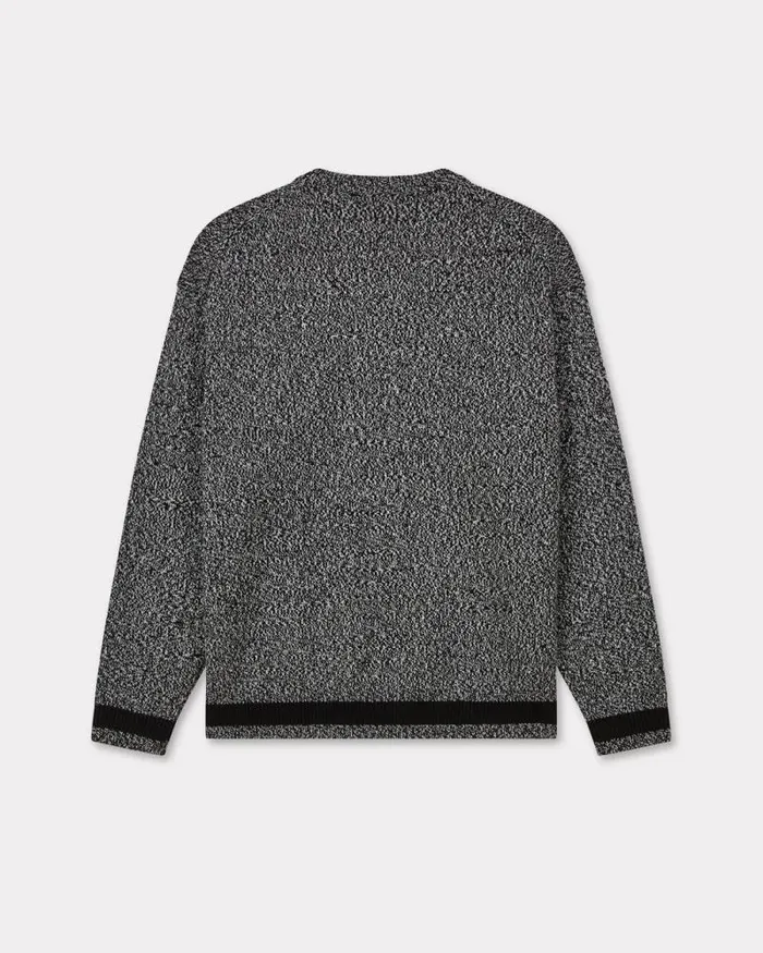 MenWomen 039Lunar New Year039 Genderless Jumper In Wool And Cotton Black Kenzo Sweaters And Cardigans