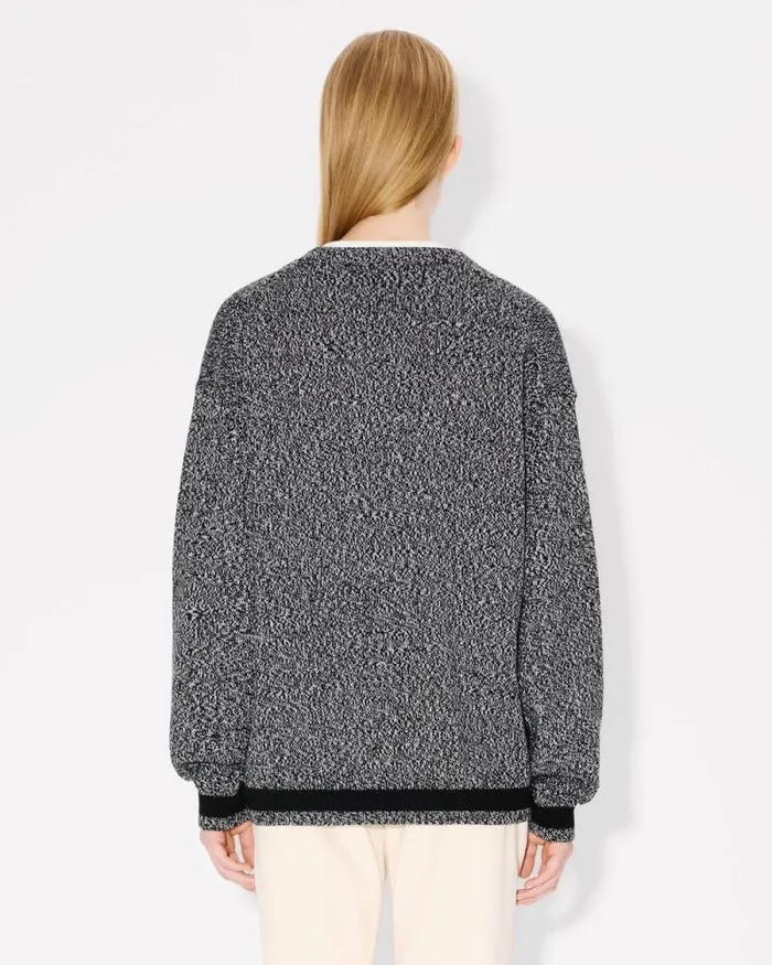 MenWomen 039Lunar New Year039 Genderless Jumper In Wool And Cotton Black Kenzo Sweaters And Cardigans
