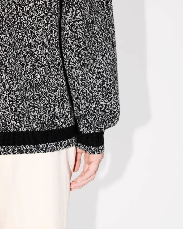 MenWomen 039Lunar New Year039 Genderless Jumper In Wool And Cotton Black Kenzo Sweaters And Cardigans