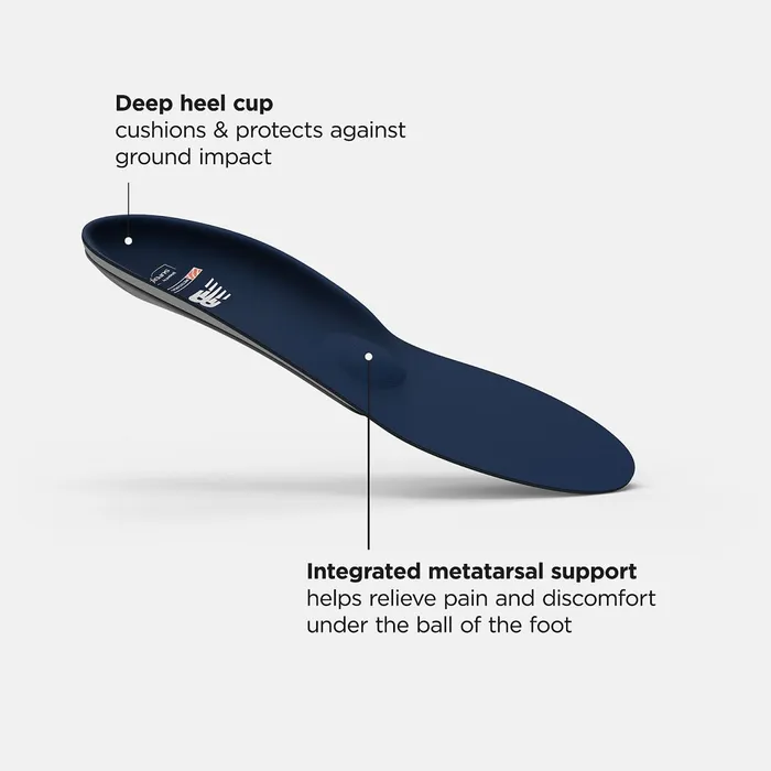 MenWomen Casual Metatarsal Support Black With Grey New Balance Insoles MenWomen Casual Metatarsal Support Black With Grey New Balance Insoles