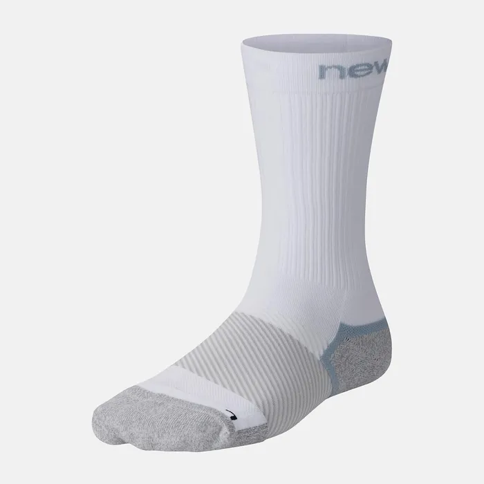 MenWomen Compression Crew 1 Pair White New Balance Socks