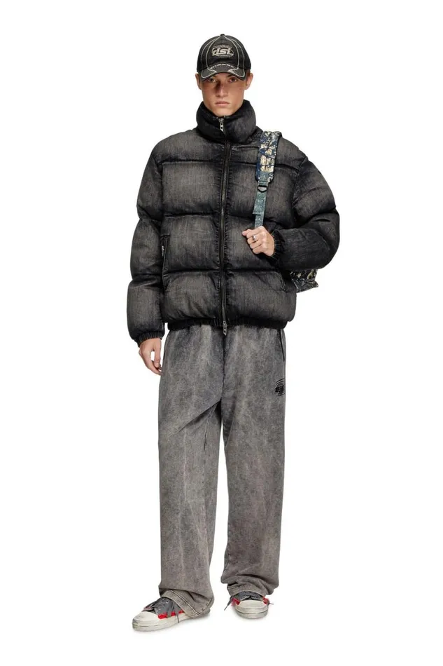 MenWomen Diesel Jackets WMONSA Black