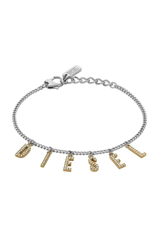 MenWomen Diesel Jewelry DX1547931 JEWEL Silvergold