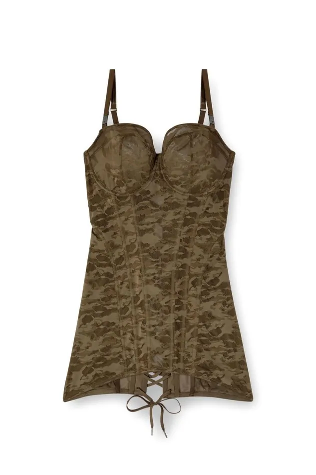 MenWomen Diesel Savage X Fenty CCAMOLACECORSETSLIP Brown