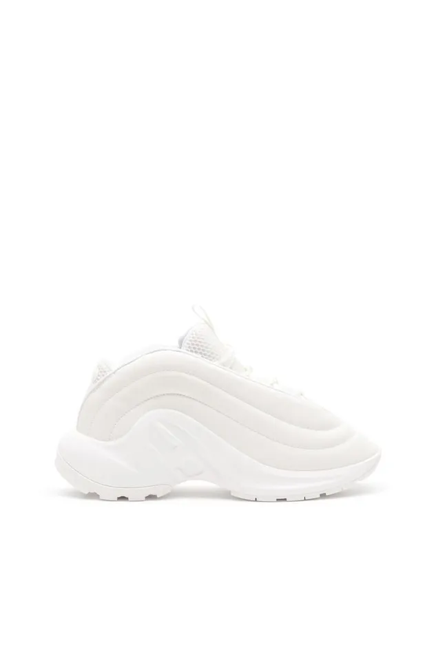MenWomen Diesel Sneakers SDRUNNER X White