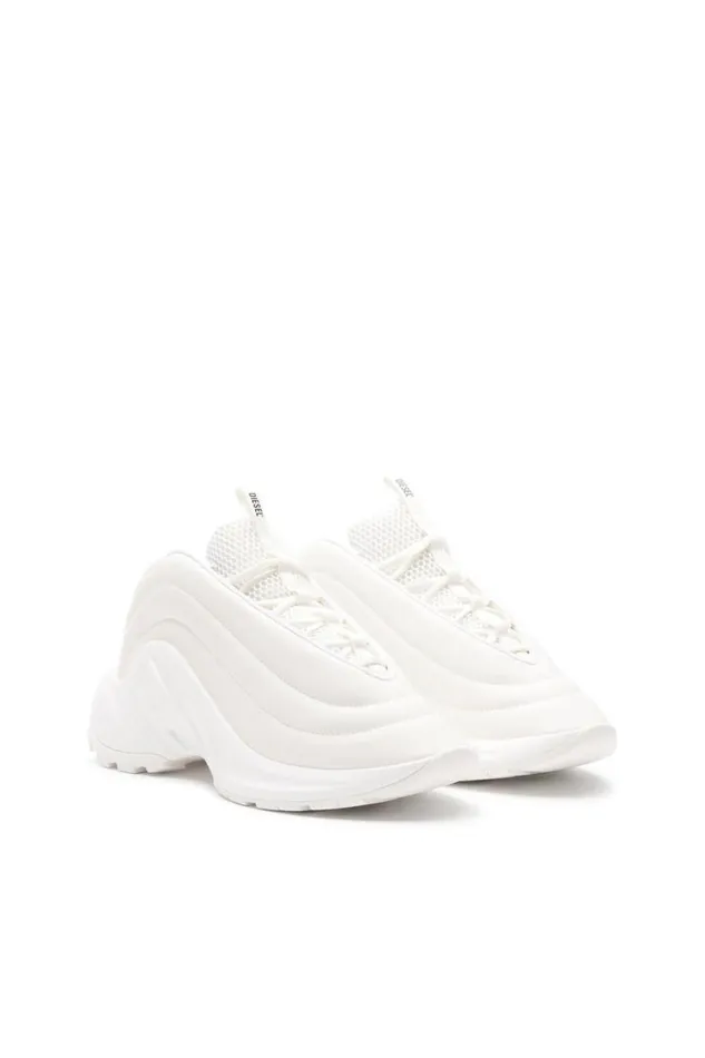 MenWomen Diesel Sneakers SDRUNNER X White