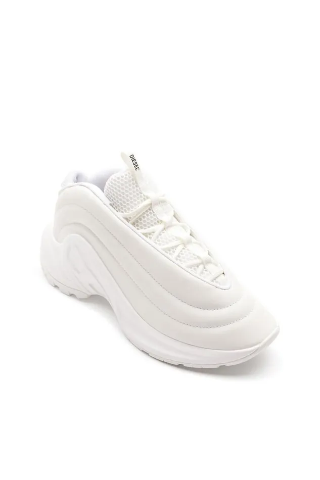 MenWomen Diesel Sneakers SDRUNNER X White