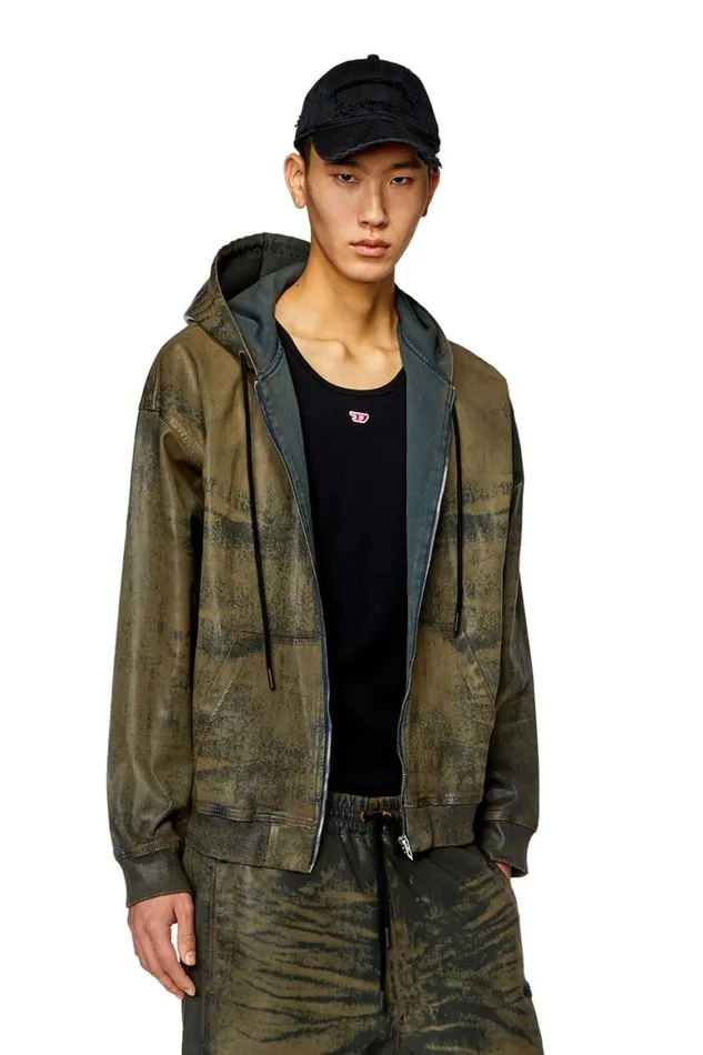 MenWomen Diesel Sweatshirts and Hoodies CLDGIRS TRACK Brown