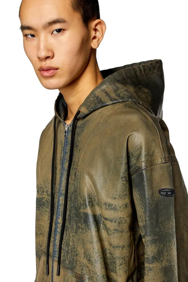 MenWomen Diesel Sweatshirts and Hoodies CLDGIRS TRACK Brown