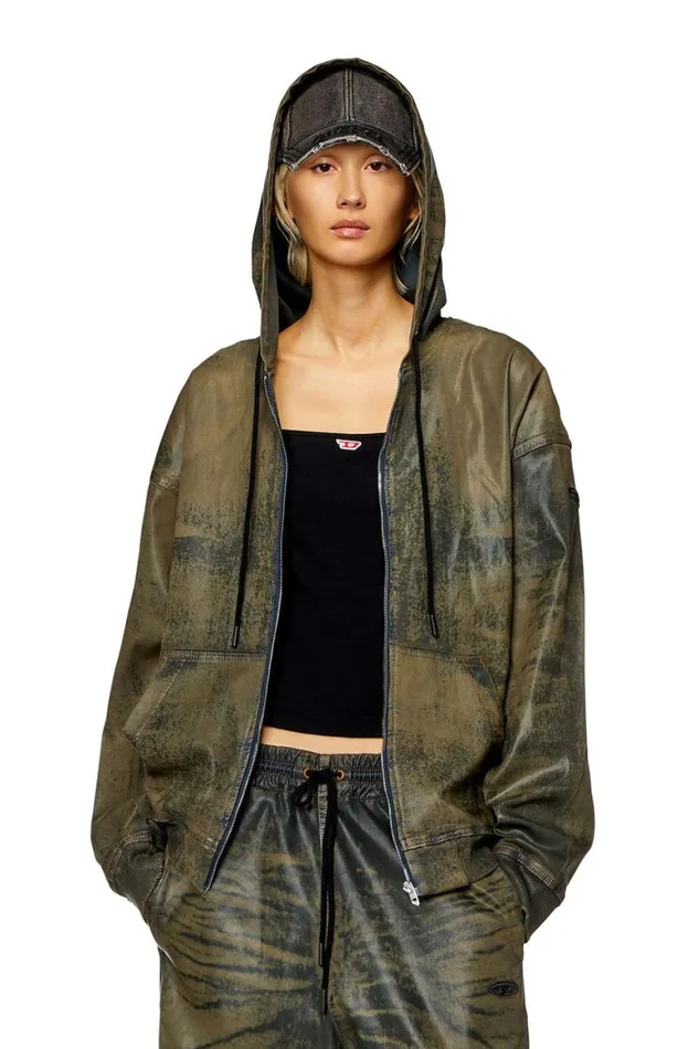 MenWomen Diesel Sweatshirts and Hoodies CLDGIRS TRACK Brown