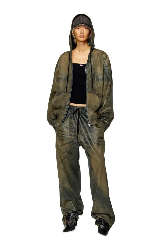 MenWomen Diesel Sweatshirts and Hoodies CLDGIRS TRACK Brown