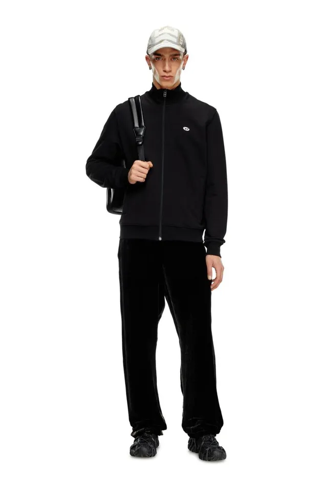 MenWomen Diesel Sweatshirts and Hoodies SLOCKDOVALPJ Black
