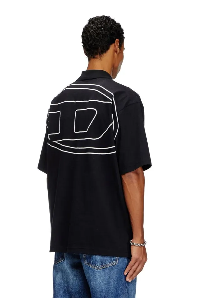 MenWomen Diesel TShirts and Polos TVORTMEGOVALD Black