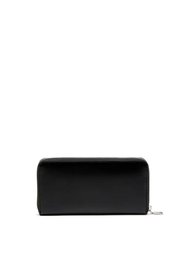 MenWomen Diesel Wallets DSL 3D CONTINENTAL ZIP L Black