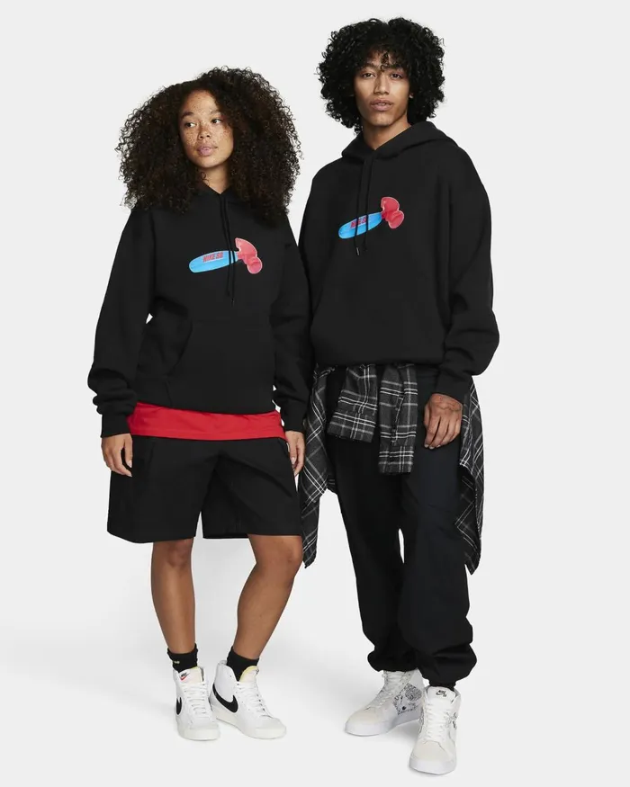 MenWomen Nike Hoodies And Sweatshirts SB Black