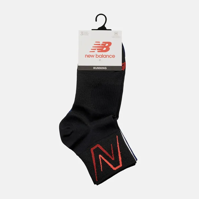 MenWomen Running Ankle 3 Pack Assorted 1 Colors New Balance Socks MenWomen Running Ankle 3 Pack Assorted 1 Colors New Balance Socks