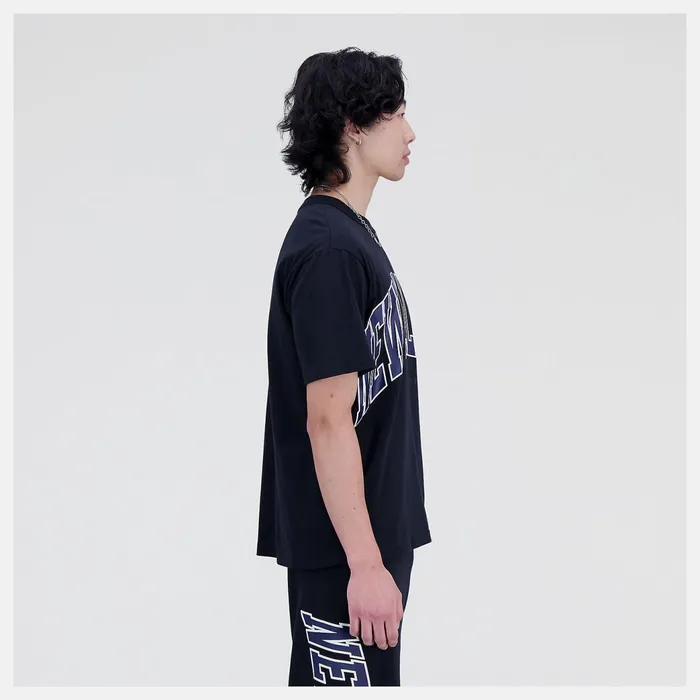 MenWomen Unissentials Warped Classics Cotton Jersey TShirt Black New Balance Matching Sets