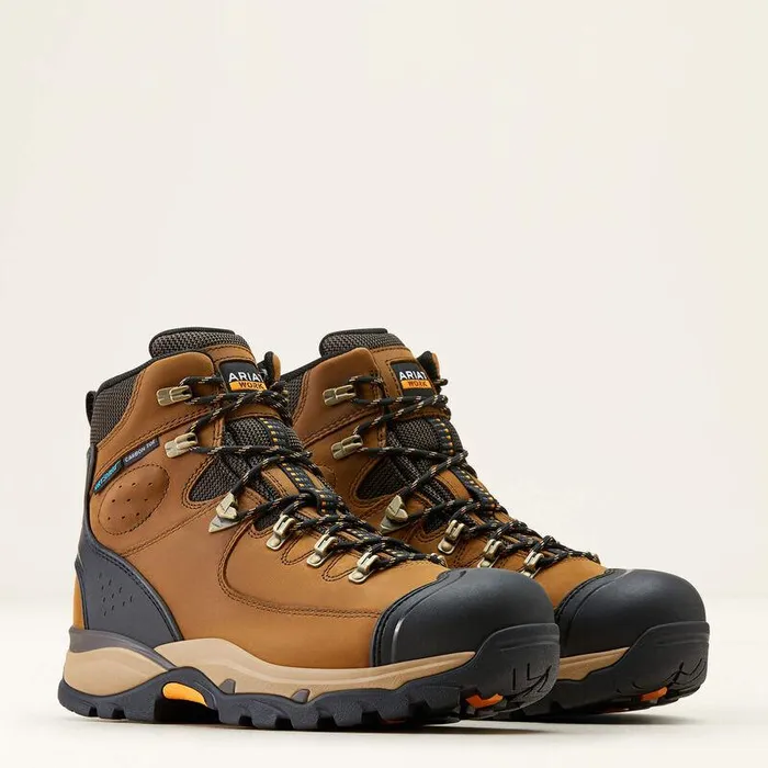 Men Work Boots Ariat Endeavor 6quot Waterproof Carbon Toe Work Boot Dusted Brown Men Work Boots Ariat Endeavor 6quot Waterproof Carbon Toe Work Boot Dusted Brown