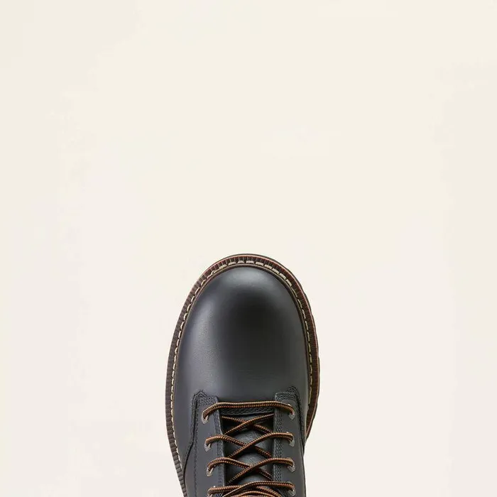 Men Work Boots Ariat Logger Shock Shield Waterproof Work Boot Black Men Work Boots Ariat Logger Shock Shield Waterproof Work Boot Black