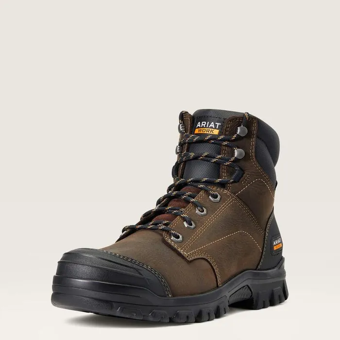 Men Work Boots Ariat Treadfast 6quot Waterproof Work Boot Dark Brown