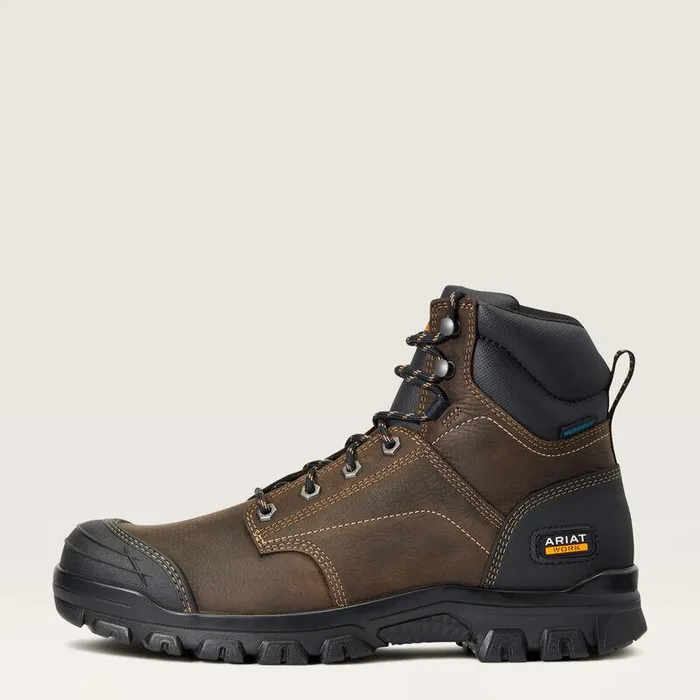 Men Work Boots Ariat Treadfast 6quot Waterproof Work Boot Dark Brown