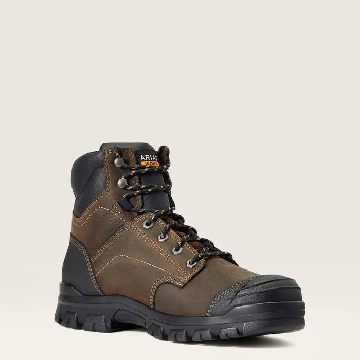 Men Work Boots Ariat Treadfast 6quot Waterproof Work Boot Dark Brown