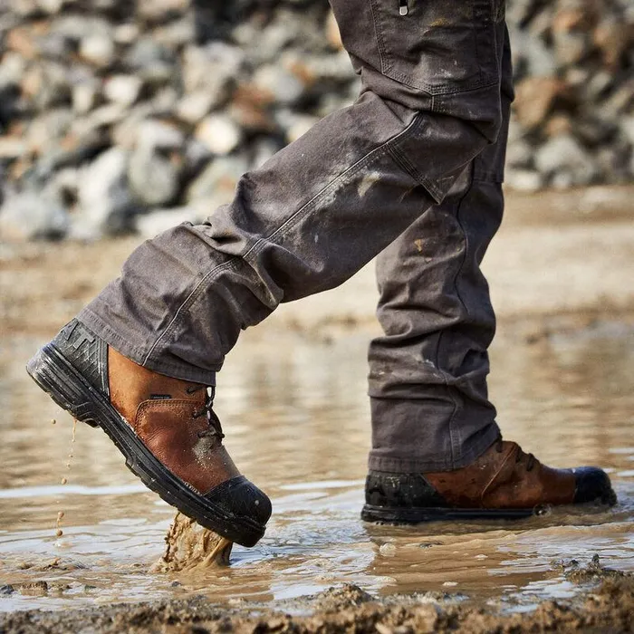 Men Work Boots Ariat Turbo Outlaw 8quot CSA Waterproof 400g Carbon Toe Work Boot Barley Brown
