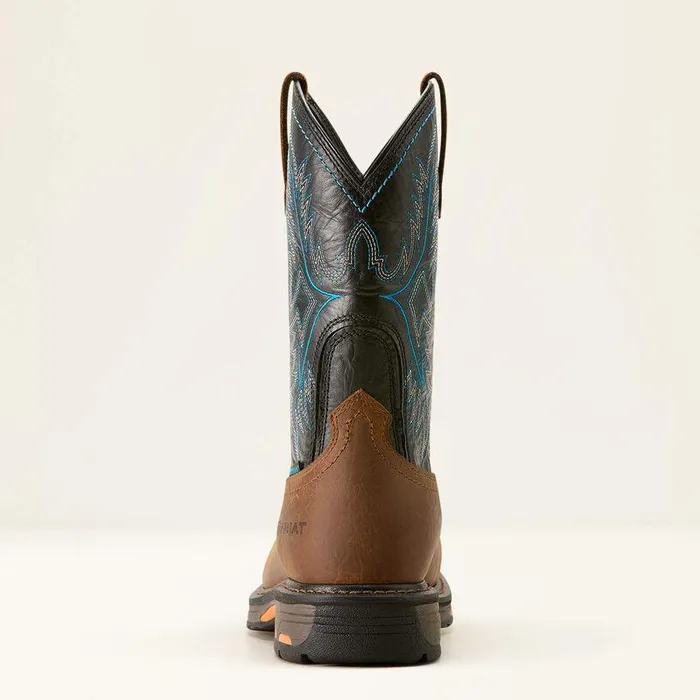 Men Work Boots Ariat WorkHog CSA Waterproof Composite Toe Work Boot Tumbled Barktwilight