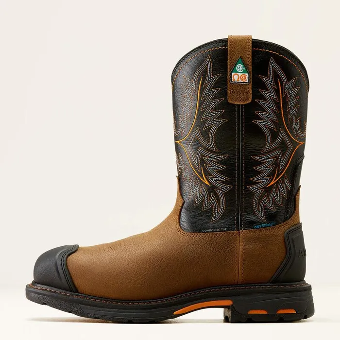 Men Work Boots Ariat WorkHog CSA XTR Waterproof Composite Toe Work Boot Rye Brownblack Men Work Boots Ariat WorkHog CSA XTR Waterproof Composite Toe Work Boot Rye Brownblack