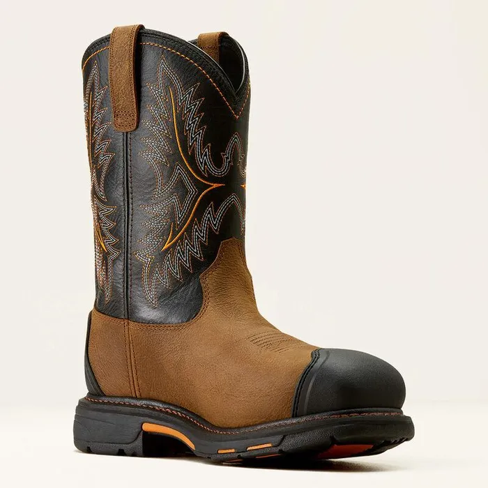 Men Work Boots Ariat WorkHog CSA XTR Waterproof Composite Toe Work Boot Rye Brownblack Men Work Boots Ariat WorkHog CSA XTR Waterproof Composite Toe Work Boot Rye Brownblack