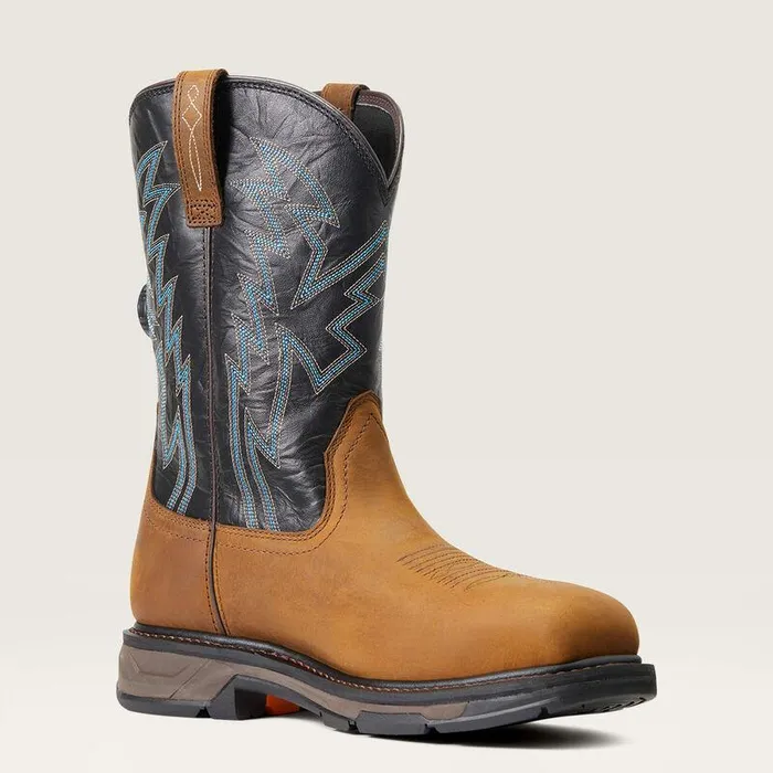 Men Work Boots Ariat WorkHog XT BOA Carbon Toe Work Boot Dark Earth
