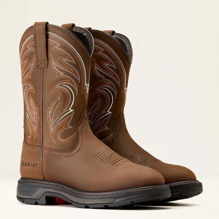Men Work Boots Ariat WorkHog XT Work Boot Distressed Brown Men Work Boots Ariat WorkHog XT Work Boot Distressed Brown