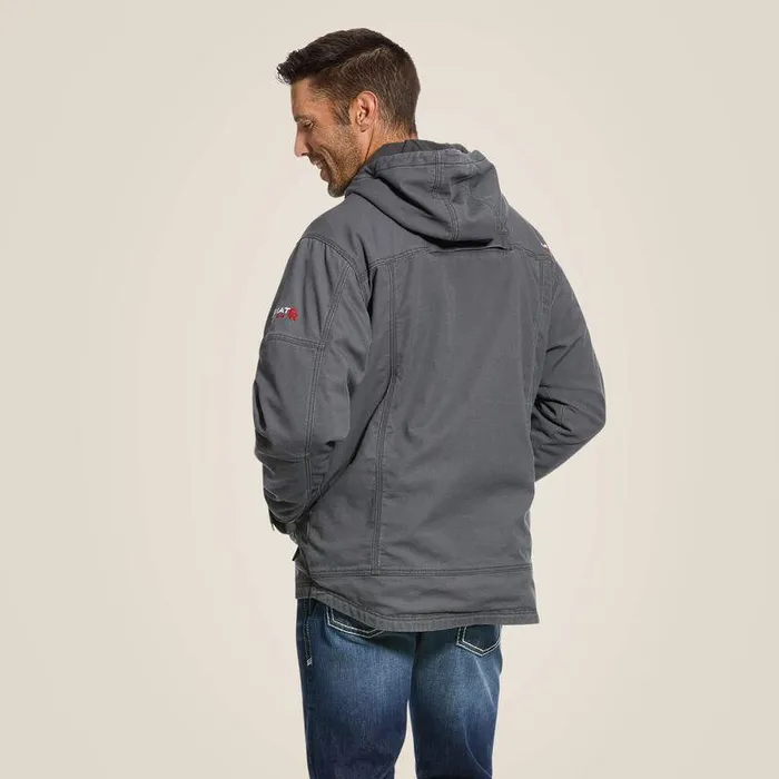 Men Workwear Ariat FR DuraLight Cordura Canvas Jacket Iron Grey Men Workwear Ariat FR DuraLight Cordura Canvas Jacket Iron Grey