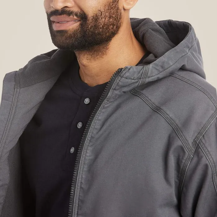 Men Workwear Ariat FR DuraLight Cordura Canvas Jacket Iron Grey Men Workwear Ariat FR DuraLight Cordura Canvas Jacket Iron Grey