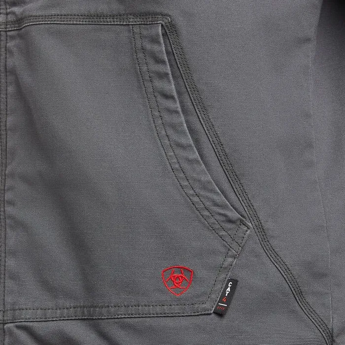 Men Workwear Ariat FR DuraLight Cordura Canvas Jacket Iron Grey Men Workwear Ariat FR DuraLight Cordura Canvas Jacket Iron Grey